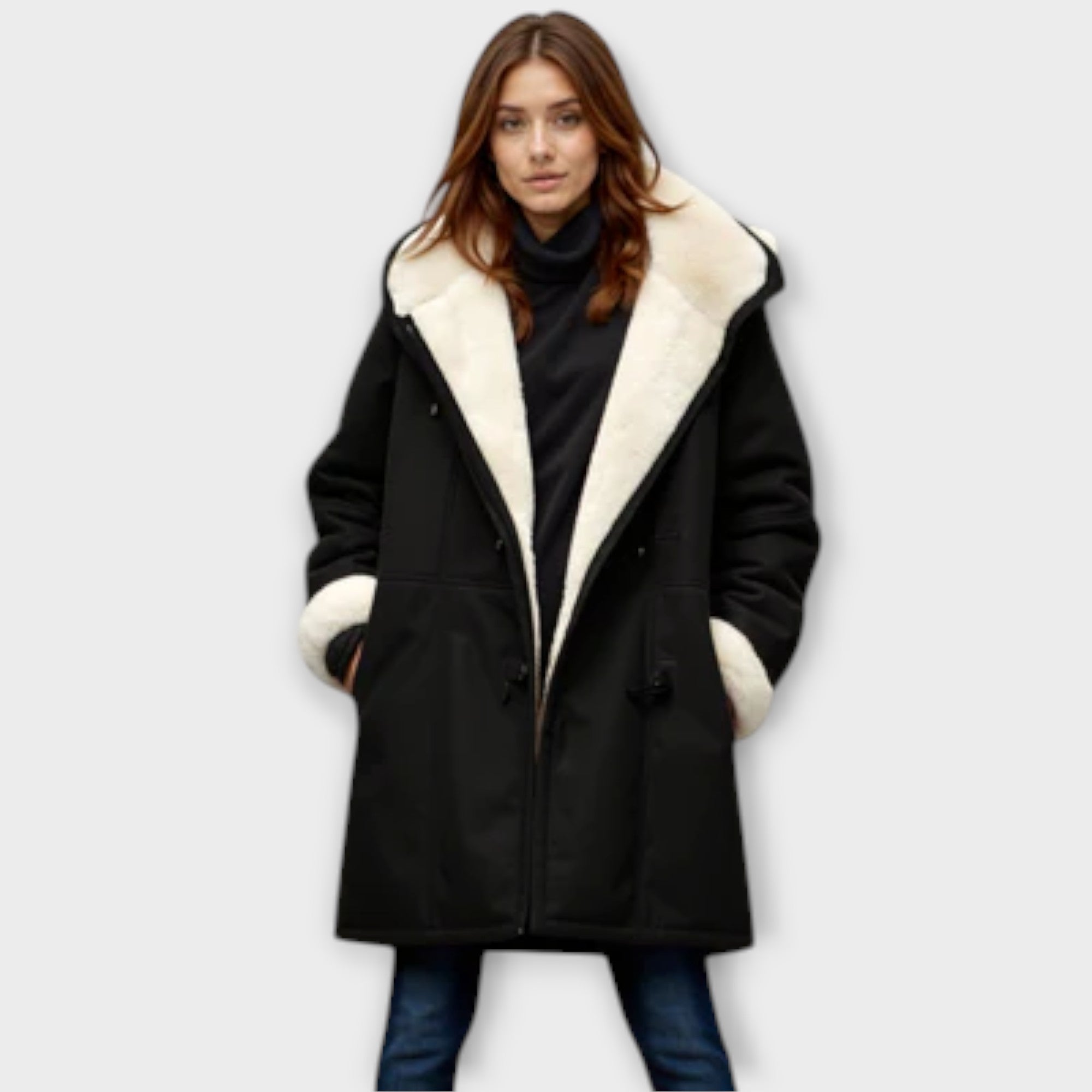 Antonia - Cozy Coat with Faux Fur Lining