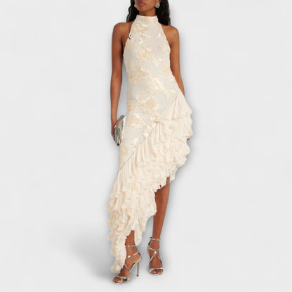 Karen - Maxi Dress with Floral Applications